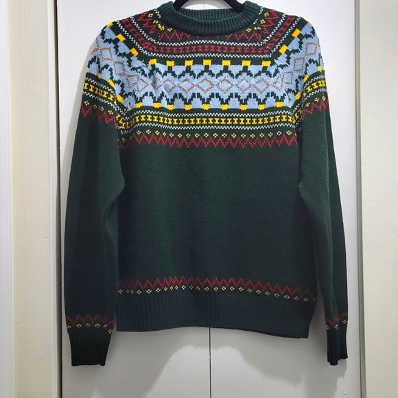 Vintage Patterned Crew Neck Sweater size - Picture 9 of 12